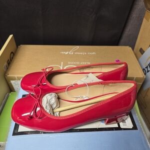 a new day Red Patent Flats